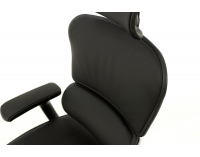 Kancelárska stolička s podrúčkami Efuso LE - čierna / chróm