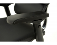 Kancelárska stolička s podrúčkami Efuso LE - čierna / chróm