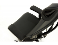 Kancelárska stolička s podrúčkami Efuso LE - čierna / chróm