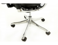 Kancelárska stolička s podrúčkami Efuso LE - čierna / chróm