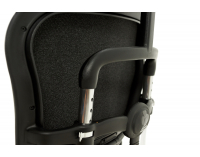 Kancelárska stolička s podrúčkami Efuso LE - čierna / chróm