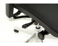 Kancelárska stolička s podrúčkami Efuso LE - čierna / chróm