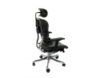 Kancelárska stolička s podrúčkami Efuso LE - čierna / chróm