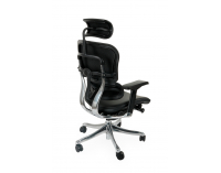 Kancelárska stolička s podrúčkami Efuso LE - čierna / chróm
