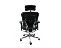 Kancelárska stolička s podrúčkami Efuso LE - čierna / chróm