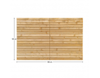 Záhradná skladacia zástena Elady Typ 1 180x120 cm - hnedá