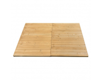 Záhradná skladacia zástena Elady Typ 1 180x120 cm - hnedá