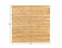 Záhradná skladacia zástena Elady Typ 2 180x180 cm - hnedá