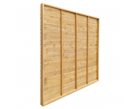 Záhradná zástena Elady Typ 4 180x180 cm - hnedá