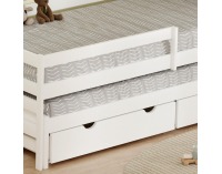 Detská posteľ s prístelkou Elara 90x200 cm - biela