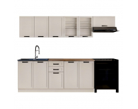 Kuchynská linka Elgia 260 - kašmír / dub wotan