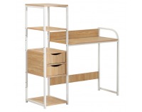 Univerzálny PC stôl Elgio - dub / biela