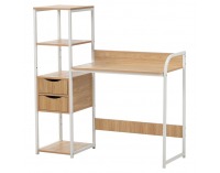 Univerzálny PC stôl Elgio - dub / biela