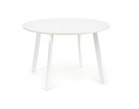 Okrúhly jedálenský stôl Elif - biela