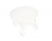 Okrúhly jedálenský stôl Elif - biela