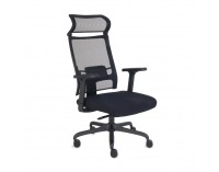Kancelárska stolička s podrúčkami Elonix - čierna