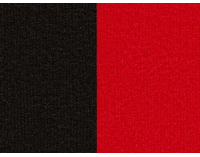 Rohová sedačka s rozkladom a úložným priestorom Ginzo L/P - čierna / červená