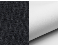 Rozkladacia pohovka s úložným priestorom Adria - čierna (Malmo 96) / biela (Soft 17)