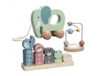 Montessori set 3 drevených hračiek Enan - mix farieb