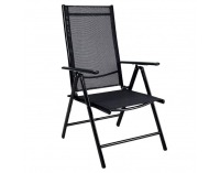 Skladacia stolička Enea - čierna