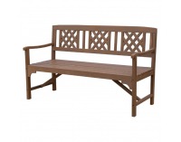 Záhradná lavička Enela - hnedá