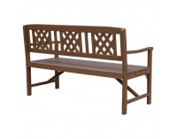 Záhradná lavička Enela - hnedá