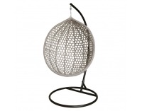 Závesné kreslo Eren - čierna / sivá