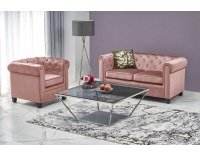 Dvojsedačka Eriksen XL - ružová / čierna