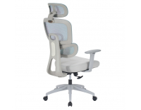 Kancelárske kreslo Ermen - neomint / svetlosivá / sivá
