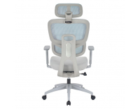 Kancelárske kreslo Ermen - neomint / svetlosivá / sivá