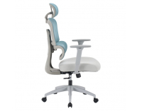 Kancelárske kreslo Ermen - neomint / svetlosivá / sivá