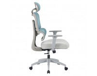 Kancelárske kreslo Ermen - neomint / svetlosivá / sivá