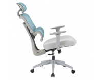 Kancelárske kreslo Ermen - neomint / svetlosivá / sivá