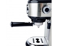 Pákový kávovar Ernest - strieborná / čierna