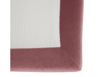 Čalúnená jednolôžková posteľ s matracom Eshly 90 L - staroružová