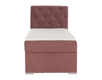 Čalúnená jednolôžková posteľ s matracom Eshly 90 L - staroružová