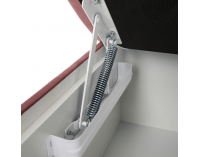 Čalúnená jednolôžková posteľ s matracom Eshly 90 P - staroružová