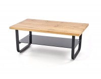 Konferenčný stolík Espinoza - dub prírodný / čierna