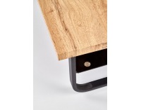 Konferenčný stolík Espinoza - dub prírodný / čierna