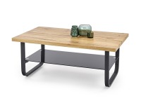 Konferenčný stolík Espinoza - dub prírodný / čierna