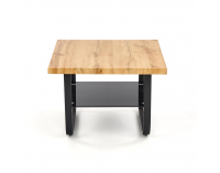Konferenčný stolík Espinoza Kwadrat - dub prírodný / čierna