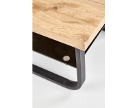 Konferenčný stolík Espinoza Kwadrat - dub prírodný / čierna
