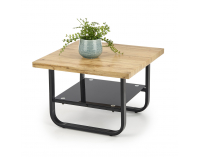 Konferenčný stolík Espinoza Kwadrat - dub prírodný / čierna