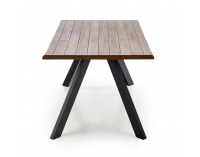 Jedálenský stôl Esposito - orech / čierna