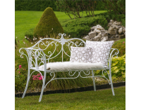 Záhradná lavička Etelia New - biela
