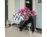 Záhradná lavička Etelia New - biela