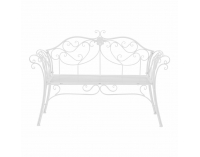 Záhradná lavička Etelia New - biela