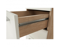 PC stolík Eustach - dub sonoma / biela