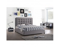 Čalúnená manželská posteľ s roštom Event 160 160x200 cm - sivá