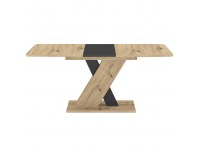 Rozkladací jedálenský stôl Exil 140/180 - dub artisan / antracit